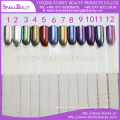 mirror effect powder coating pigment brush on nails